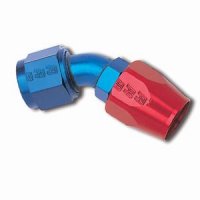 RED/BLUE 45º FULL FLOW HOSE END